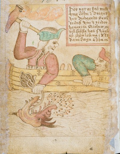 Thor vangt de Midgardslang, uit 