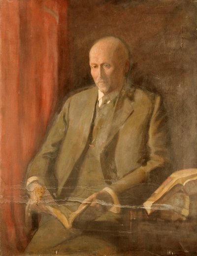Portret van een man (olieverf op doek) door Ida Lillie Strother-Stewart