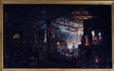 Gieten met een smeltkroes door Ignace Francois Bonhomme