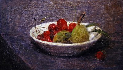 Kersen en Amandelen door Ignace Henri Jean Fantin Latour