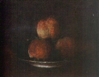 Drie perziken door Ignace Henri Jean Fantin Latour