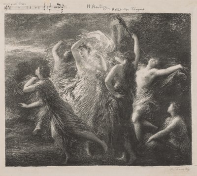 Ballet du Troyons door Ignace Henri Jean Fantin Latour