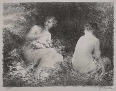 Badhuisgangers, 1899 door Ignace Henri Jean Fantin Latour