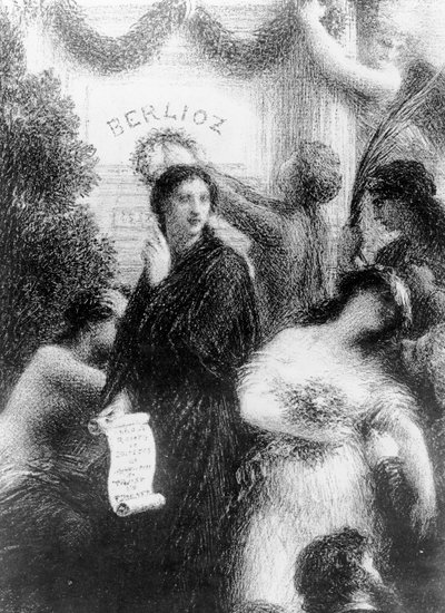 Berlioz, of De Verjaardag, 1876 door Ignace Henri Jean Fantin Latour