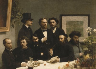 Bij de Tafel, 1872 door Ignace Henri Jean Fantin Latour