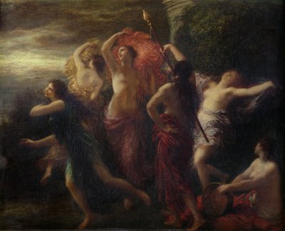 Dansers, 1891 door Ignace Henri Jean Fantin Latour