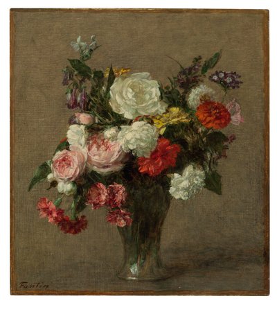 Bloemenboeket, 1900 door Ignace Henri Jean Fantin Latour