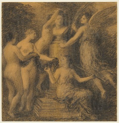 Hulde aan Rossini, 1902 door Ignace Henri Jean Fantin Latour