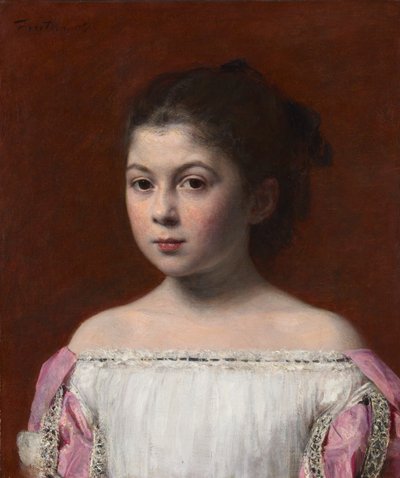 Marie-Yolande de Fitz-James, 1867 door Ignace Henri Jean Fantin Latour