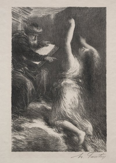 Parsival, Act II: Oproeping van Kundry door Ignace Henri Jean Fantin Latour