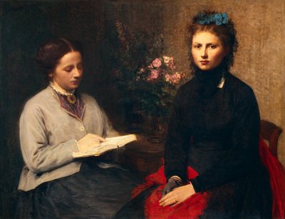 Lezen door Ignace Henri Jean Fantin Latour