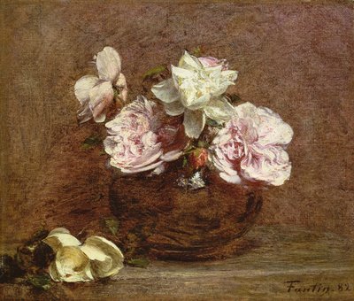 Rozen van Nice, 1882 door Ignace Henri Jean Fantin Latour