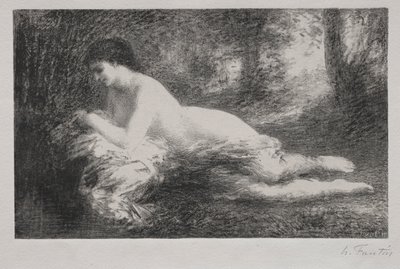 Rêverie door Ignace Henri Jean Fantin Latour