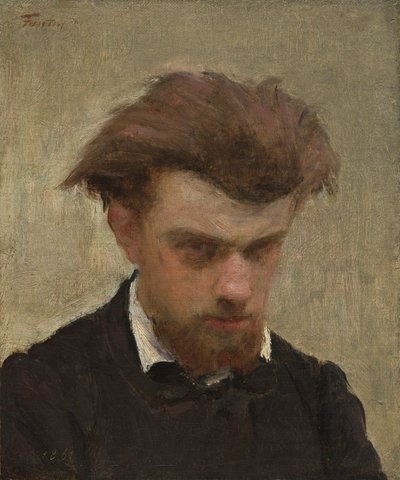 Zelfportret door Ignace Henri Jean Fantin Latour