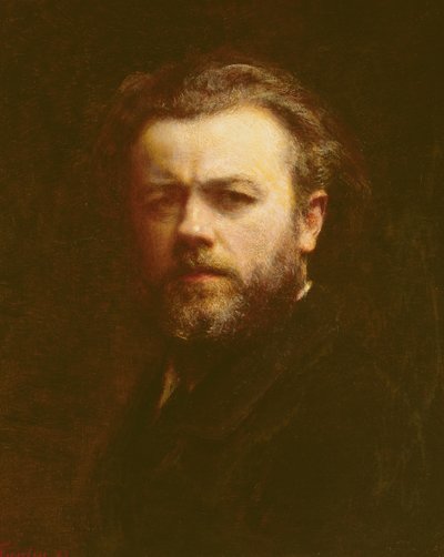 Zelfportret, 1883 door Ignace Henri Jean Fantin Latour