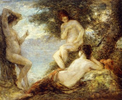 Sirenen, ca. 1904 door Ignace Henri Jean Fantin Latour