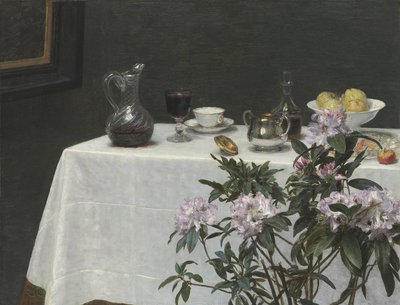 Stilleven: hoek van een tafel, 1873 door Ignace Henri Jean Fantin Latour