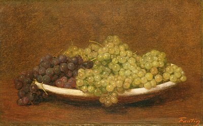 Stilleven van druiven, ca. 1894 door Ignace Henri Jean Fantin Latour