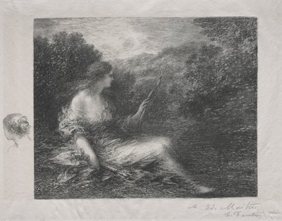 De jageres, 1892 door Ignace Henri Jean Fantin Latour