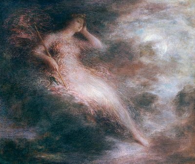 De Koningin van de Nacht door Ignace Henri Jean Fantin Latour
