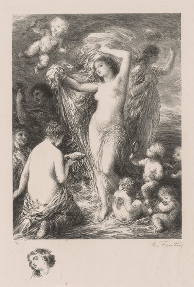 Venus Anadyomene, 1898 door Ignace Henri Jean Fantin Latour