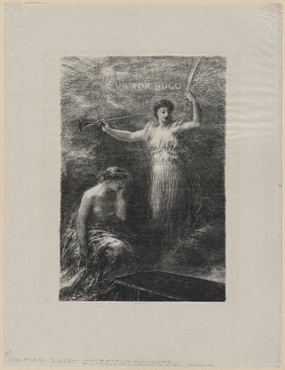 À Victor Hugo, 1889 door Ignace Henri Jean Fantin Latour