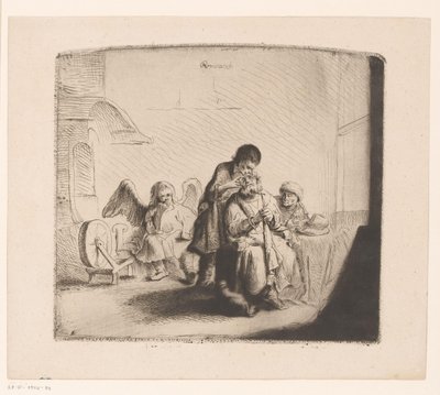 Genezing van de ogen van Tobit door Ignace Joseph de Claussin (attributed to)