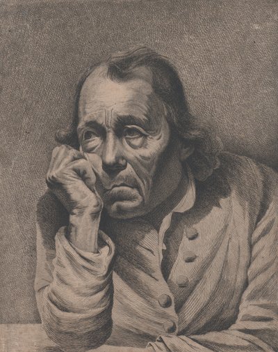 De melancholische man door Ignace Joseph de Claussin