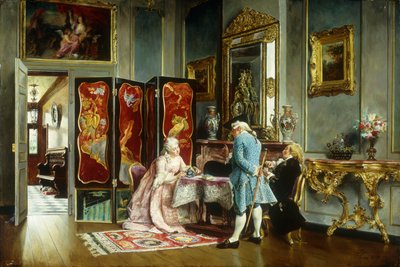 Figuren in een Elegant Interieur door Ignacio Leon y Escosura