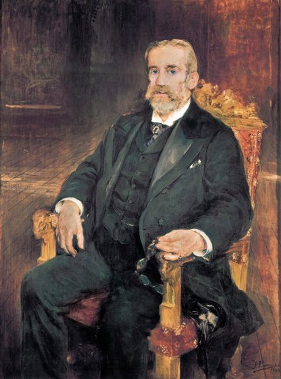 Portret van Francisco Romero Robledo (1838-1906), Spaanse politicus door Ignacio Pinazo Camarlech
