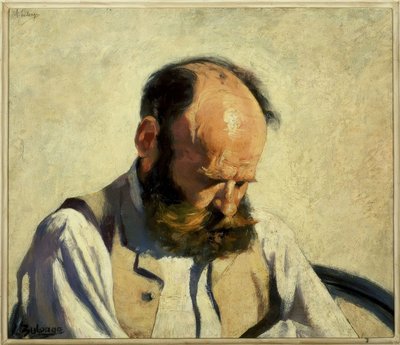 Hoofd van een bedelaar – 1890 – Olieverf / doek – 43x50 cm door Ignacio Zuloaga y Zabaleta