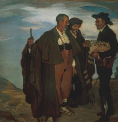 De burgemeester van Torquemada en zijn raadsleden door Ignacio Zuloaga y Zabaleta