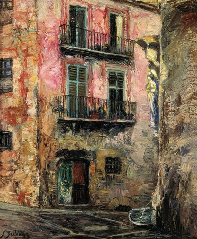 Gerona door Ignacio Zuloaga y Zabaleta