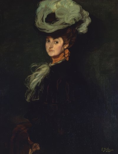 Portret van Annie Bourdin – 1906 door Ignacio Zuloaga y Zabaleta