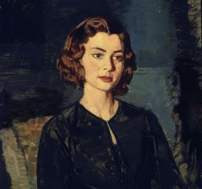 Portret van een vrouw door Ignacio Zuloaga y Zabaleta