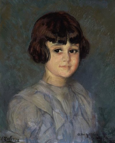 Portret van zijn kleindochter door Ignacio Zuloaga y Zabaleta