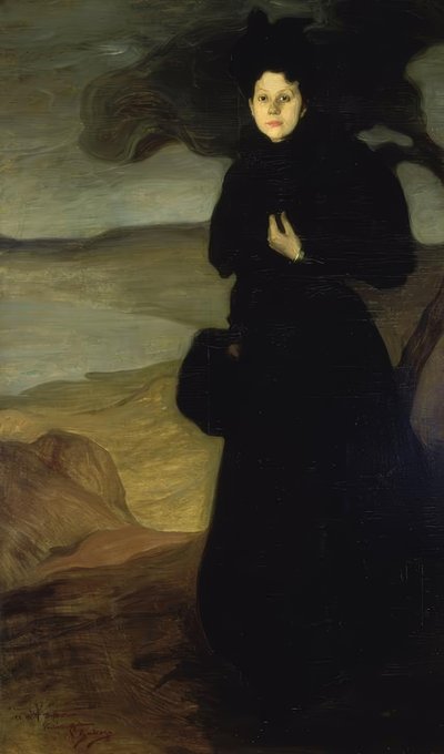 Portret van Valentine Dethomas – 1894/95 – O / L – 200x120 cm door Ignacio Zuloaga y Zabaleta