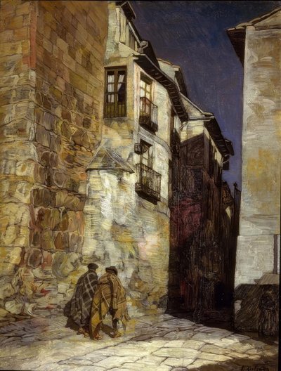 Segovia bij nacht – circa 1930 – Olieverf op doek – 94x74 cm door Ignacio Zuloaga y Zabaleta