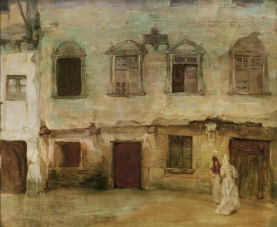 Straat in een oude Castiliaanse stad door Ignacio Zuloaga y Zabaleta