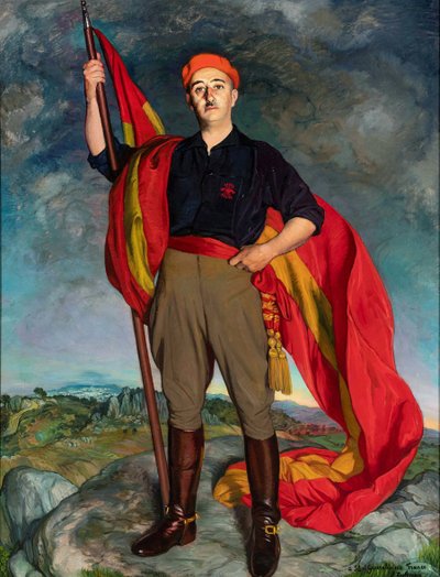 Portret van Francisco Franco door Ignacio Zuloaga y Zabaleto