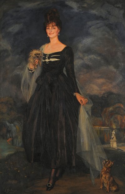 Portret van señora S. W. de S. door Ignacio Zuloaga y Zabaleto