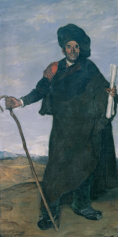 Portret van de dichter Don Miguel door Ignacio Zuloaga y Zabaleto
