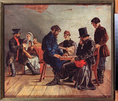 De Dambordspelers door Ignati Stepanovich Shchedrovsky