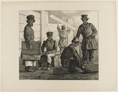 Scènes uit het Russische volksleven door Ignatii Stepanovich Shchedrovskii