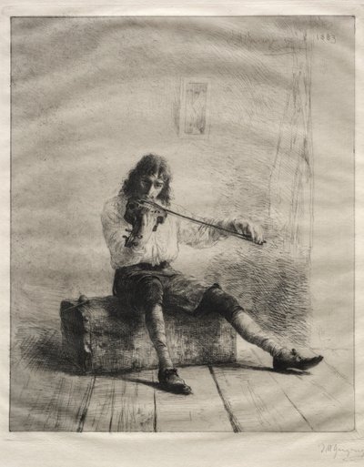 En verdrijf de somberheid, 1883 door Ignaz Marcel Gaugengigl