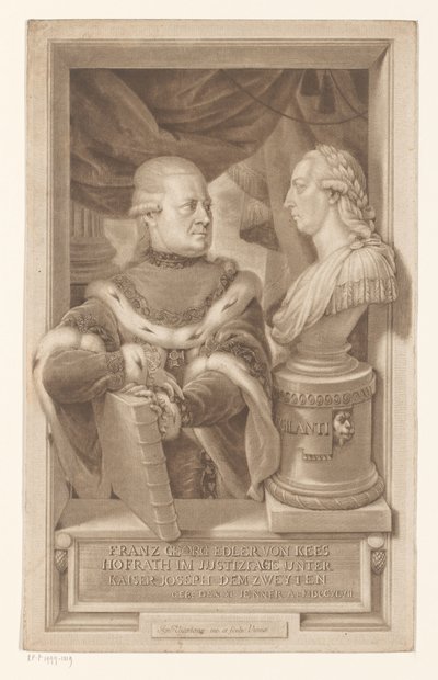 Portret van Franz Georg, Ritter von Kees door Ignaz Unterberger