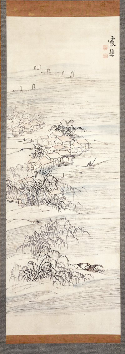 Rivierdorp En Vissenplezier door Ike no Taiga