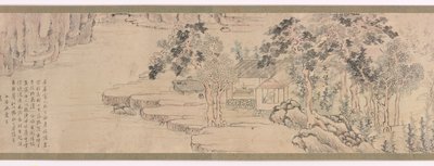 Geleerde in pensioen, ca. 1750 door Ike no Taiga