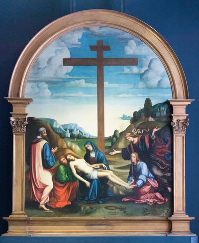 Bewening van Christus, ca.1510-15 (olieverf op hout) door Il (1450-1517) Francia