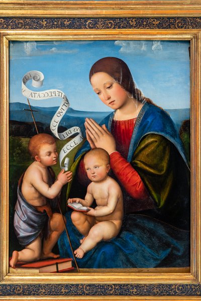 De Maagd Maria met het Kind Jezus en de Jonge Sint Jan door Il Francia